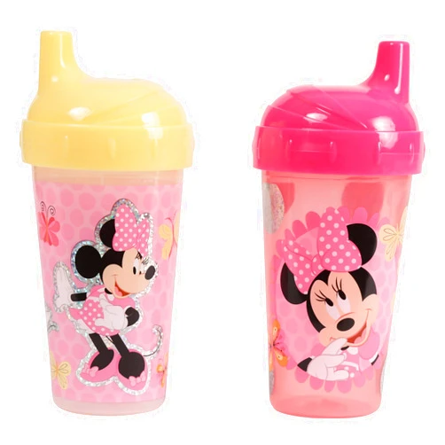 Disney Minnie Mouse 2 Peice Pack Sippy Cup, Butterfly Print