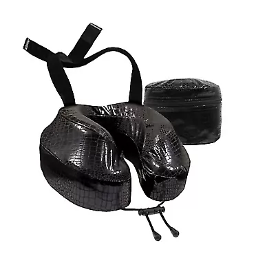 Cabeau Evolution S3 Neck Support Pillow - Neck Pillow for Traveling - Memory Foam Airplane Pillow - Neck Pillow with Attachment Straps - Support for Travel, Home, Office, and Gaming - Snakeskin Pillow Snake Skin