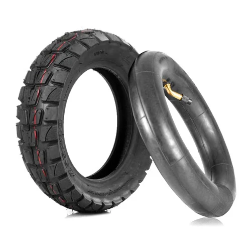 AceSupever 10 inch Scooter Tire, 10'' Electric Scooter Tire & Inner Tube (1 Set), Off Road City Road Tire 10in Inflatable Tyre for 255x80 Electric Scooter - Rim Size 6 Inches