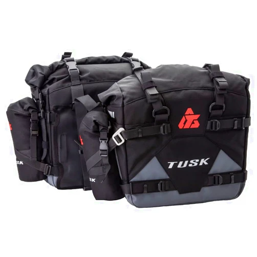 Tusk Pilot Pannier Bags with Bottle Holders