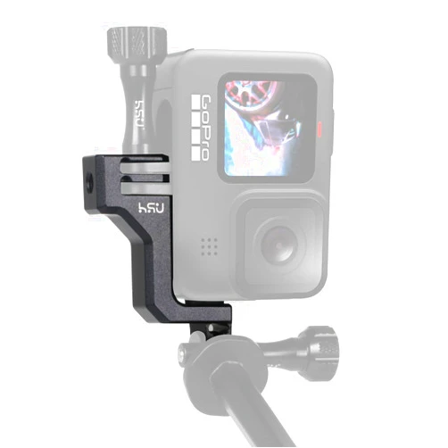 HSU 90 Degree Aluminum Vertical Bracket Adapter Elbow Mount for GoPro Hero 13/12/ 11/10/ 9 Black