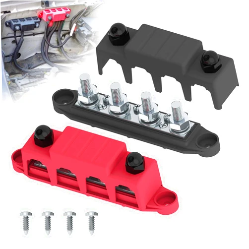 UCkasayfy Bus Bar 250A 12V Power Distribution Block with 3/8