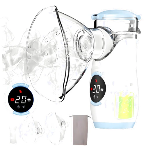Mayluck Misty Nebulizer, Portable Nebulizer with Intuitive LED Interface and Auto-Cleaning, Handheld Nebulizer for Adults Kids