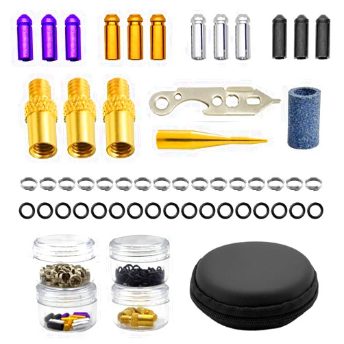 DIMBOI Darts Tune-up Kit Pack, Dart Flight Protectors Aluminum, 100 Pcs Dart Rubber O Rings, Darts Weights, Dart Shaft Ring Dart Wrench Tool, Dart Accessories Set