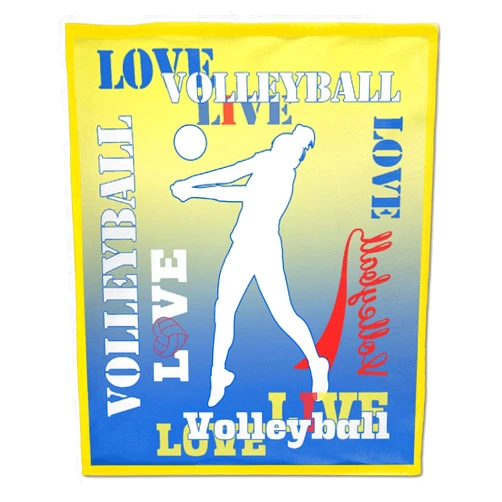 Nitten Love Volleyball Girl Gifts Flannel Blanket Cozy Soft and Fleece Throw Blankets for Adult Kids Couch Bed Sofa All Seasons Microfiber Decor Gifts 40