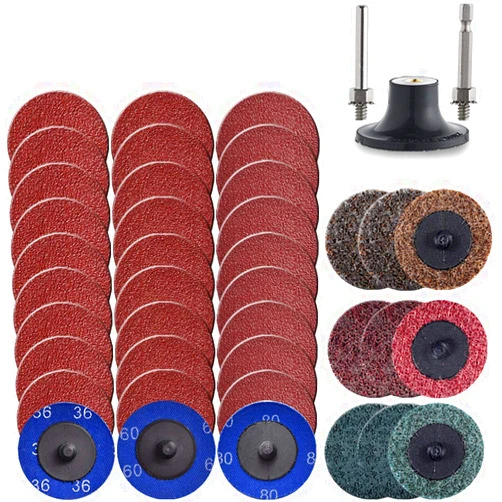 Tshya Quick Change Disc, 40 Pack 2 inch Sanding Discs, with 1/4