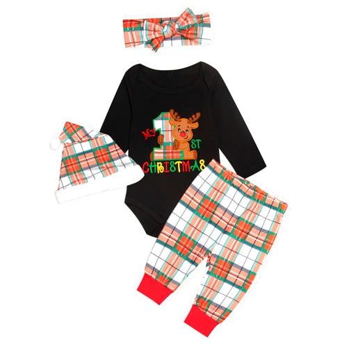Abbence My First Christmas Baby Boy Girl Christmas Outfit