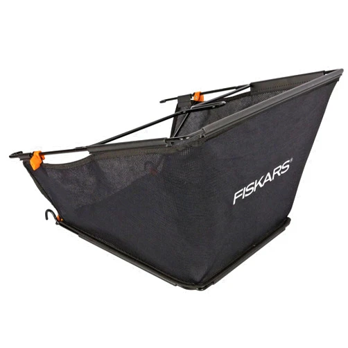 Fiskars StaySharp Grass Catcher, Capacity: 18 litres, Black/Orange, 1000592