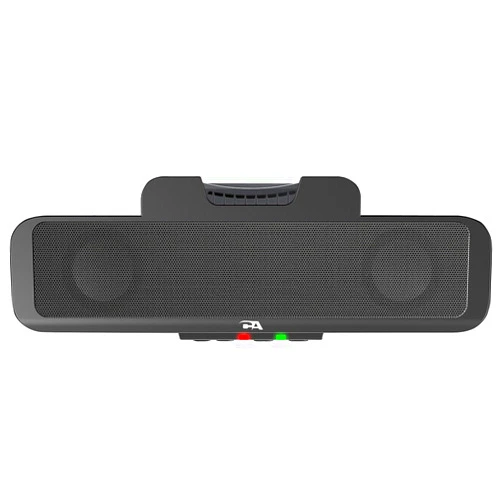 Cyber Acoustics USB Speaker Bar (CA-2890) – Stereo USB Powered Speaker, Easily Clamps to Monitor, Convenient Controls