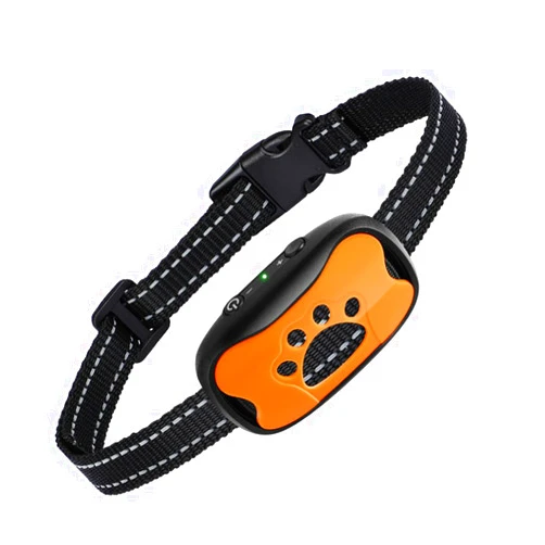 Generic Rechargeable Smart Anti Bark Collar for Dogs, 7 Sensitivity Levels, Waterproof No Shock Bark Collar for Small/Medium/Large Dogs (Orange)