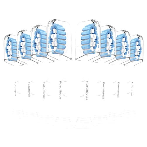 Futulkyus Replacement Toothbrush Heads for Philips Sonicare Sensitive C1 G2 C2 4100 Simply Clean Electric Brush Head, 8 Pcs White