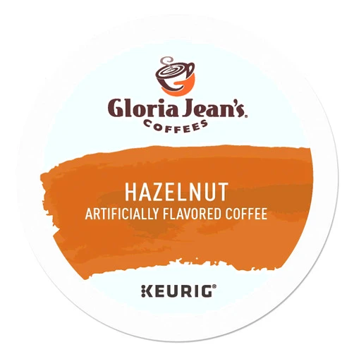 Gloria Jean's Coffees Hazelnut, Single-Serve Keurig K-Cup Pods, Flavored Medium Roast Coffee, 24 Count