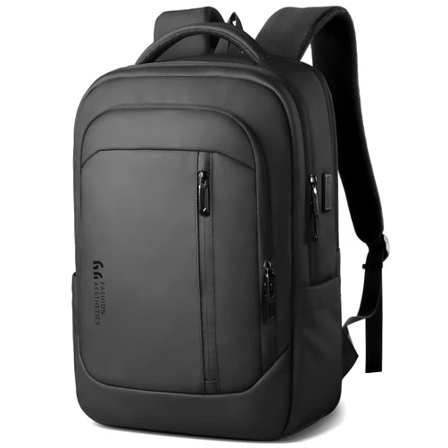 HEROIC KNIGHT 17-Inch Laptop Backpack for Men & Women, 25L Business Work Backpack with USB Charging Port, Water Resistant Computer Bag with Anti-Theft Pocket for Travel Office Daily– Black