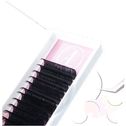 ALLOVE Cashmere Eyelash Extension Classic Lash Extensions 0.05 D Curl 15-20mm Mixed Tray Individual Volume Lash Extensions Lash Trays for Lash Extensions Supplies Single Eyelash Extensions