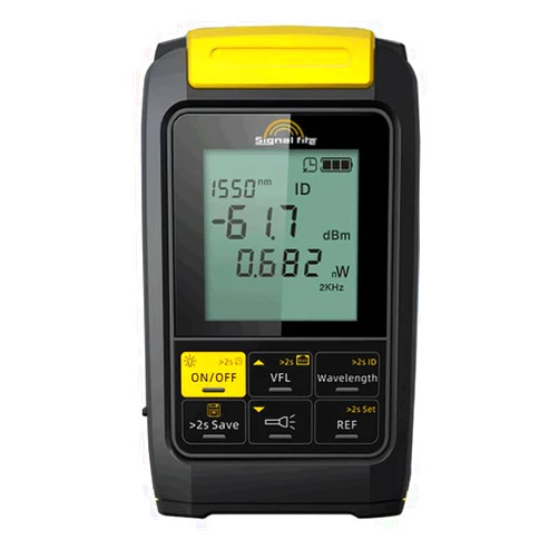 Signal fire Optical Fiber Power Meter with Visual Fault Locator, 4 in 1 Mini Portable Fiber Optical Tester with OPM/VFL, Handheld Optic Fiber Cable Tracker Tool for Engineering Maintenance