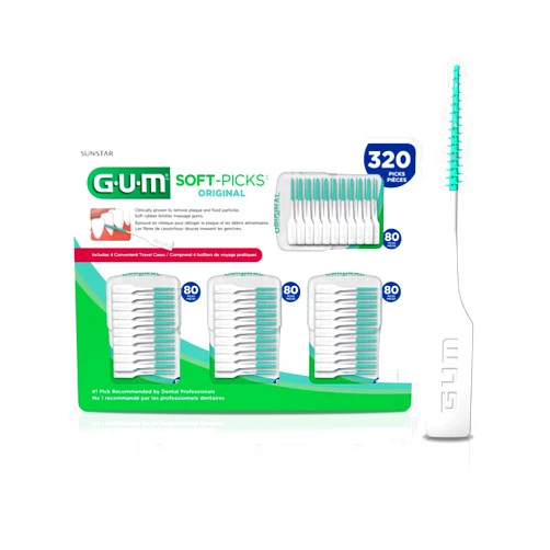 GUM - 6324A Soft-Picks Original Dental Picks, 320 Count