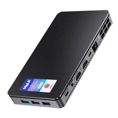 MeLE Reddot Winner Mini PC Overclock4C N100(up to 3.4GHz) Alder-Lake 12th Gen 16GB RAM, 512GB Storage, Mini Desktop Computer, Triple Screen Display, Full Function USB-C on Office Education Home