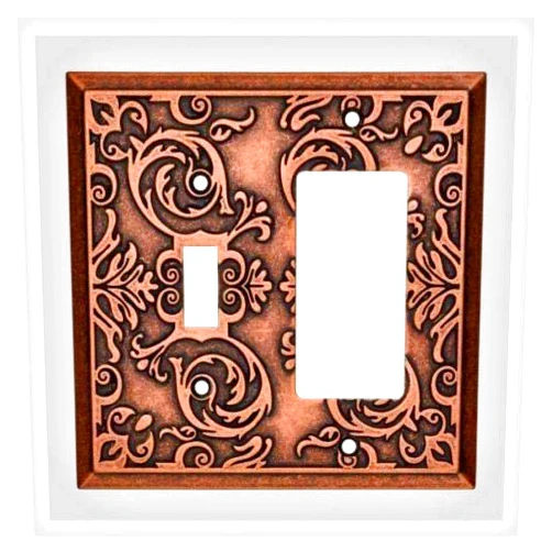 KAMAL_MAR Copper Switch Decorator Wall Plate Fairhope Brainerd