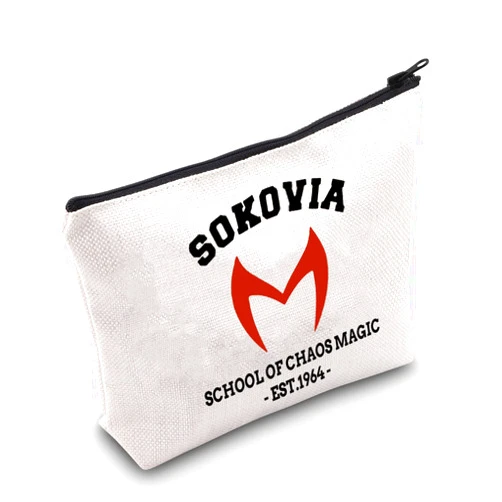 TSOTMO Women Hero Movie Merchandise Makeup Bag Witch Bag Hero Gift Sokovia of Chaos Magic Cosmetic Bag Wanda Gift Hero Movie Fans Gift hero Fan Gift (Sokovia)