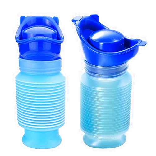 DricRoda Portable Urinal for Men Women, Spill Proof Travel Emergency Urinal Bottle, Leak-Proof Collapsible Urinals, Personal Car Pee Bottle for Camping, Road Trips, Drivers, Seniors, Kids