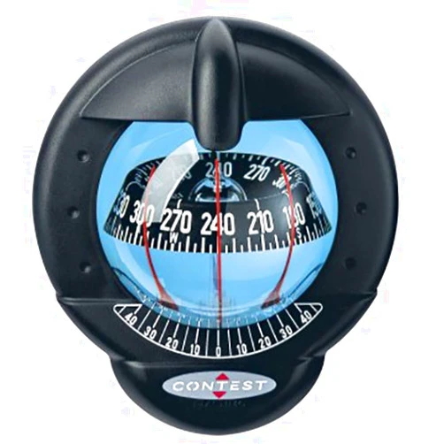NAUTOS 40030-CONTEST 101 COMPASS- Mount INCLINED 10 to 25 DEGREES- BLACK BEZEL BLACK CARD - PLASTIMO 64422
