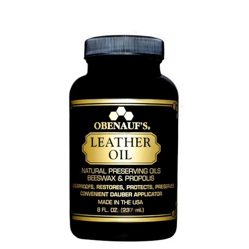 Obenauf's Leather Oil - Leather Conditioner (8oz) - Restore and Protect Leather Boots, Jackets, Purses as Well as Car Leather, Leather Furniture and Much More - Made in The USA (with Applicator)