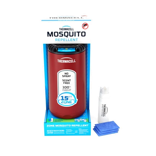 Thermacell Mosquito Repeller Patio Shield; Includes 12-Hour Refill; 15 Foot Zone of Protection; Highly Effective Mosquito Repellent for Patio; Deet Free Bug Spray Alternative; Scent Free