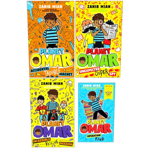 By Zanib Mian (Author), Accidental Trouble Magnet by Zanib Mian (Contributor), Unexpected Super Spy by Zanib Mian (Contributor), Incredible Rescue Mission By Zanib Mian (Contributor), Operation Kind: World Book Day (Contributor), Nasaya Mafaridik (Illustrator) & 4 more Planet Omar Series 4 Books Collection Set By Zanib Mian