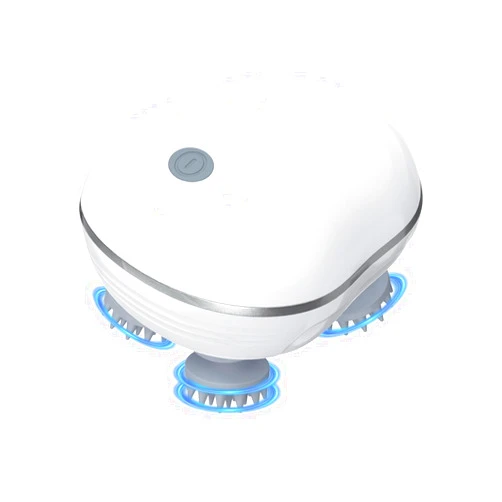 Olipiter Newest Handheld Pet Massager for Dogs and Cats, Portable Head Massager with 4 Rotating Massage Heads, Waterproof Electric Pet Massager, for Relieving Tight Stiffness Muscles, Promote Bonding