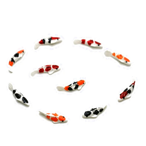 Buy Easy 10 Mix Colorful Koi Fish Fairy Garden Animal Dollhouse Miniature Docoration