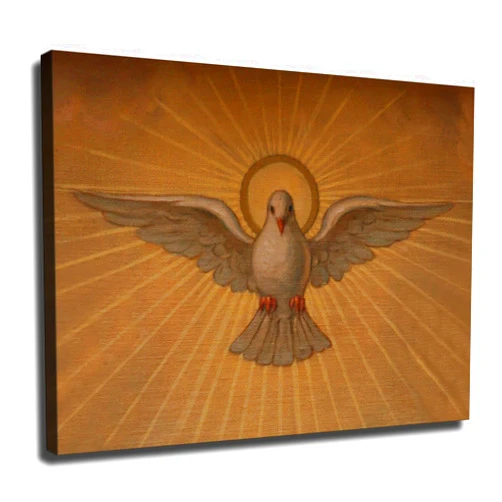 CWXHYL Holy Spirit Dove, Holy Spirit, Religious Image Poster Art Print Canvas Wall Art Kitchen Living Room Classroom Bedroom Office Home Aesthetic Decoration (08x10inch Unframed)
