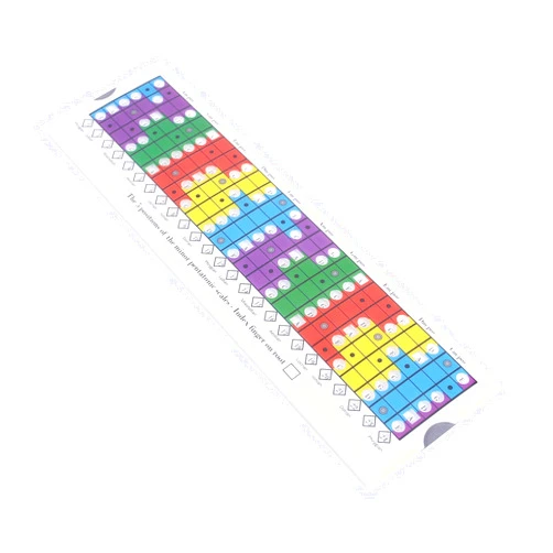 ZSYTF Guitar Scales Sliding Ruler Fingerboard Scale Chart Pentatonic Sliding Ruler For Acoustic Folk Guitar Tool Durable Pentatonic Sliding Ruler For Guitar