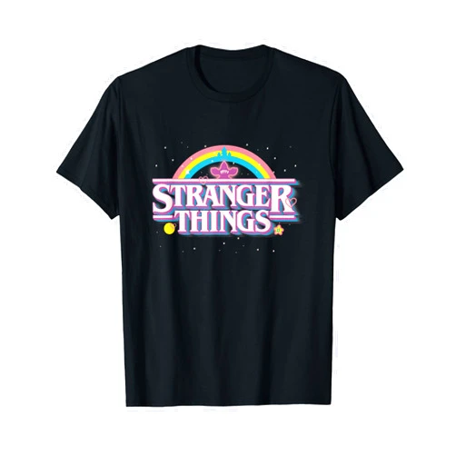 Stranger Things Rainbow Cute Demogorgon Title Logo T-Shirt