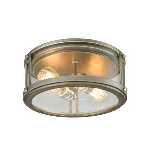 Elk Lighting 11880/2 Close-to-Ceiling-Light-fixtures, 5 x 13 x 13, Gray,5 x 13 x 13