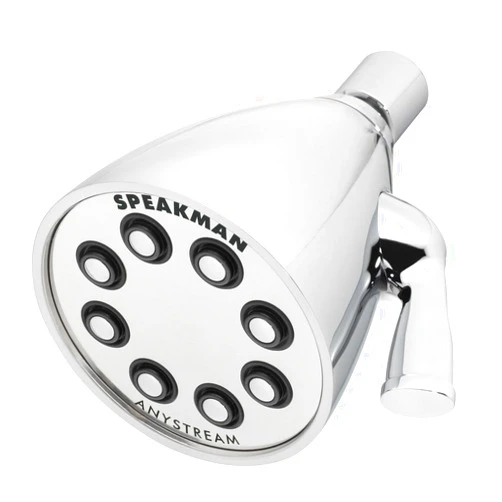Speakman S-2251 Signature Icon Anystream Adjustable High Pressure Shower Head - 2.5 GPM Solid Brass Replacement Bathroom Showerhead, Polished Chrome