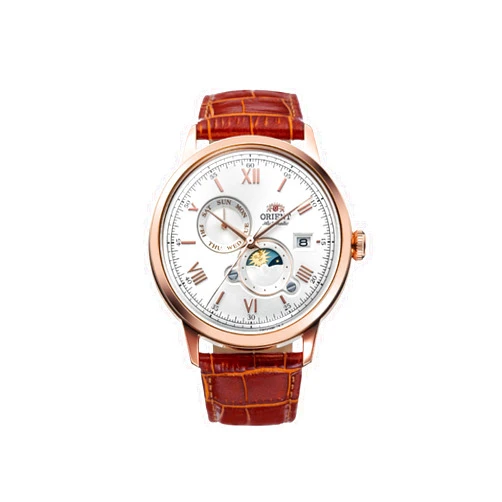 Orient Bambino Version 9 Stainless Steel Automatic Dress Watch with Weekly Calendar