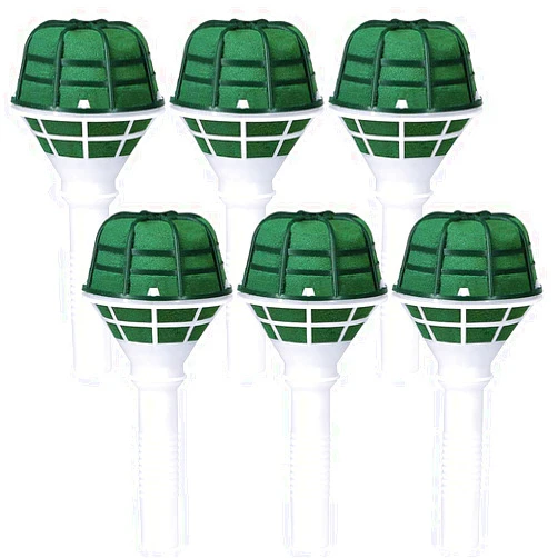 Winlyn 6 PCS Foam Floral Handle Bouquet Holders Handle Bouquet Holder for Floral Arrangement Foam Kit Wedding Supplies Bridal Fresh Flowers Silk Flowers Decoration