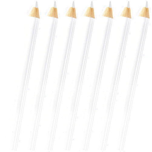 PAGOW 7 Pcs Sewing Pencil for Fabric, Sewing White Fabric Marking Pencils, Washable Fabric Tailor Markers for Sewing Dressmaker Craft (8.75cm)