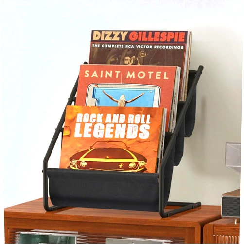 Bikoney Vinyl Record Storage, 3-Tier Record Holder Up to 60 Album, Vinyl Record Display Shelf, Record Stand Vinyl Rack, LP Storage Record Organizer Crate for Book Magazine File, Gifts for Vinyl Record Lovers