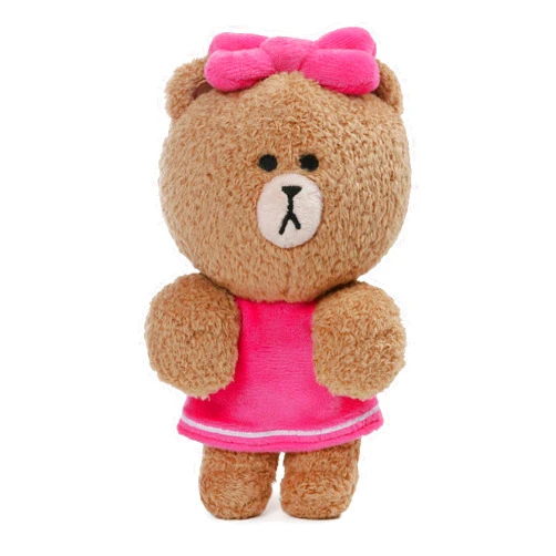GUND LINE Friends Choco Dangler Hanging Plush Stuffed Animal Bear, Pink, 6