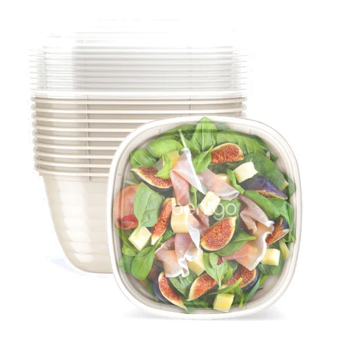 Bentgo Prep 1-Compartment Bowls with Custom Fit Lids - Reusable, Microwaveable, Durable BPA-Free, Freezer and Dishwasher Safe Meal Prep Food Storage Containers - 10 Bowls & 10 Lids (White Stone Tan)