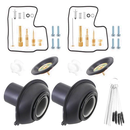Kipa Carburetor Rebuild Repair Kit for Steed Shadow 400 600 NV400 VLX400 NV600 VT600 VLX 600 VT600C VT600CD 1994-2003 with Deluxe Diaphragm