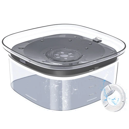 UPSKY 4L Dog Water Bowl 135oz No Spill Dog Bowl Extra Large Capacity Slow Drinking Water Feeder, Splash Proof Pet Water Dispenser Vehicle Carried Travel Water Floating Bowl for Dogs, Cats