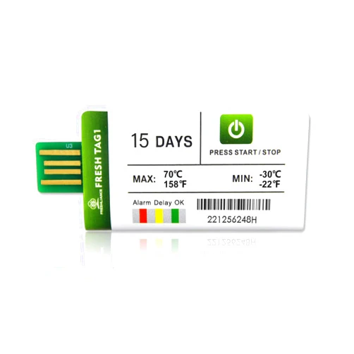 FRESHLIANCE Focus on fresh and safe life only Freshliance 1packs USB Temperature Data Logger Recorder with PDF and CSV Reports High Accuracy Cover 15days Single Use Cold Chain Fresh Tag 1 New Version