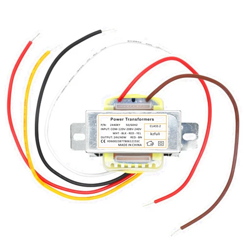 Kzfuli 24V 40VA Control Transformer. Primary Voltage 120, 208, 240V 50hz-60hz ，Secondary 24V Multi tap Transformer, Compatible Jard 4031F Packard 42440， HVAC Furnace Multi tap Transformer.