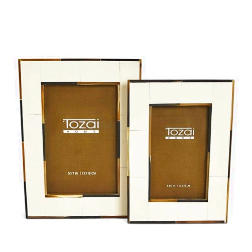 Two's Company Tozai Milano Set of 2 Photo Frames with Horn