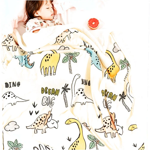 CLESUZ Dinosaur Blanket for Boys Girls Kids, Dino Soft Fuzzy 460GSM Plush Sherpa Throw Blanket Fleece Reversible Blanket - Dino Dream (60
