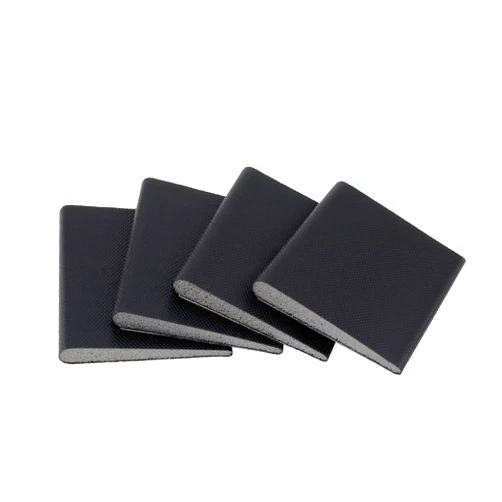 Builder Supply Door Corner Seals - Exterior Doorway Frame Sealing Wedge Filler - Cold Air & Draft Stopper with Heavy-Duty Adhesive - Self-Adhering Foam - Weatherstripping Accessories - Black, 4-Pack