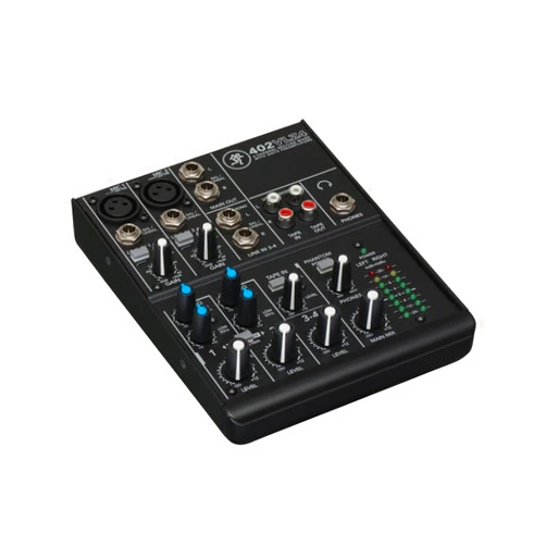 Mackie 402VLZ4 | High-Performance VLZ4 Series Phantom Powered 4-Channel Analog Mixing Station, 402VLZ4 with 2 Onyx Mic Preamps and 1 Stereo Channel (4-Channel)