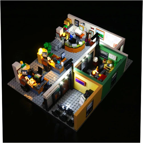 BrightAura LED Lighting Kit for Lego 21336 - for The Office Model DIY Custom Lights (Model Not Included)